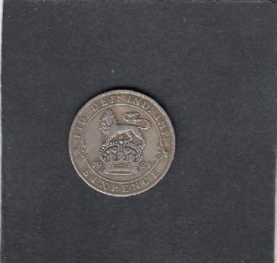 Beschrijving: 6 Pence  GEORGIUS V  